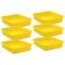 Teacher Created Resources Storage Bin, Plastic, Yellow, 6 PK 20440 - alternate 1